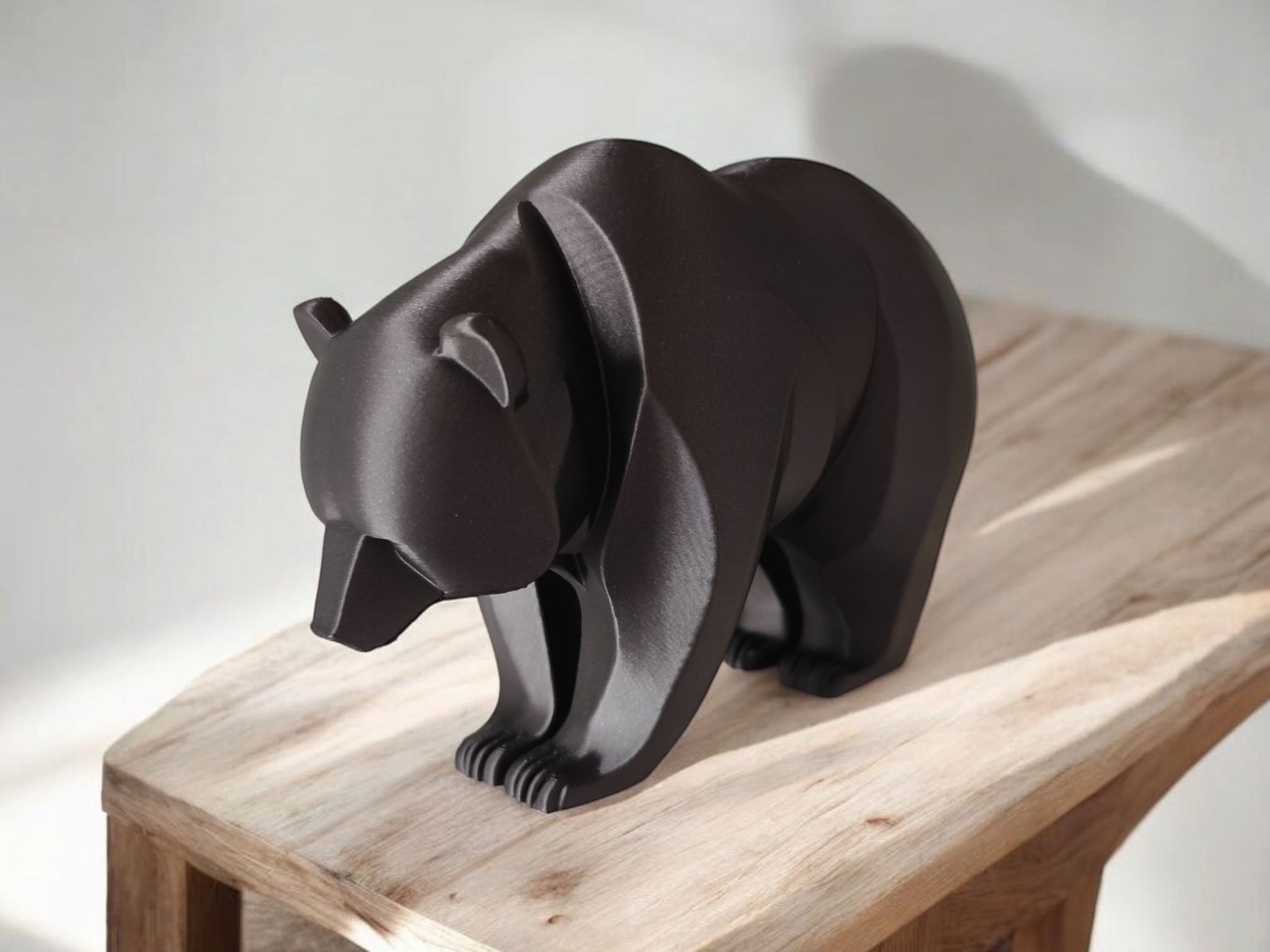 Minimalistically Designed Bear Sculpture - Main View